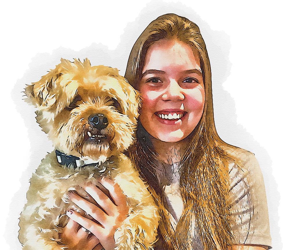 Maria Mitchell, shown with her dog, Willis, wants to make a lasting impact.